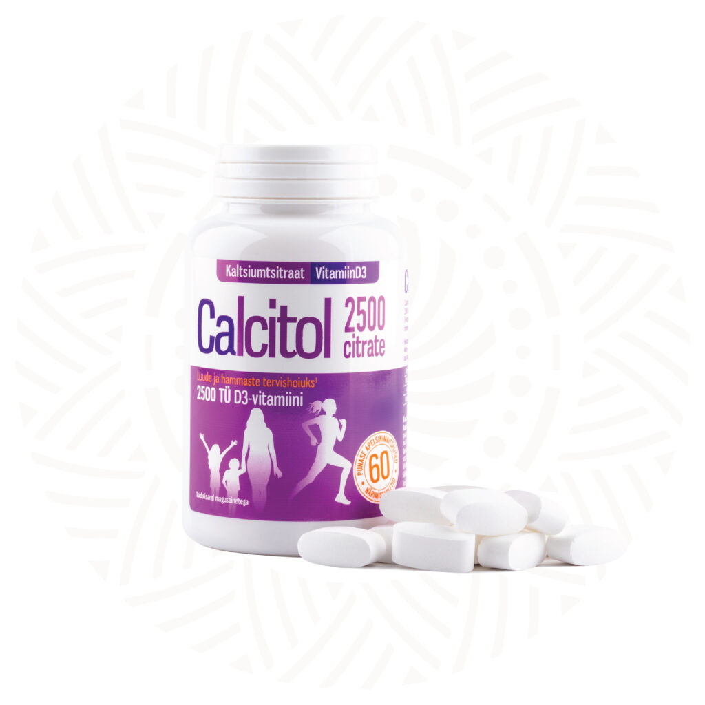 CALCITOL CITRATE 2500 N60 narimistablett 1