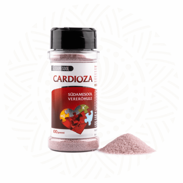 Cardioza Heart Salt 100g — jar and powder