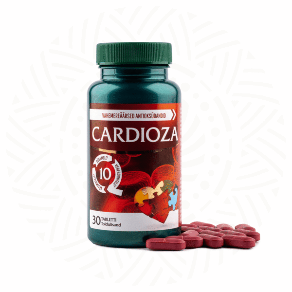 Cardioza Q10 N30 — bottle and tablets
