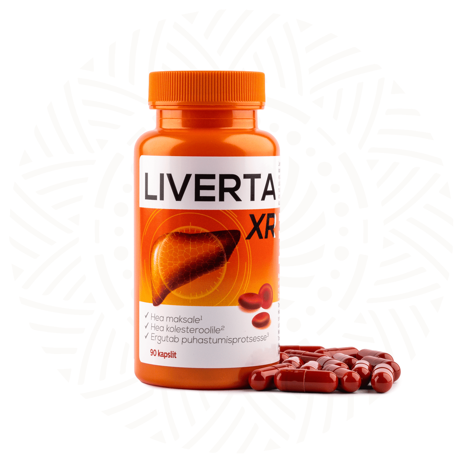 Liverta XR N90 — bottle and capsules