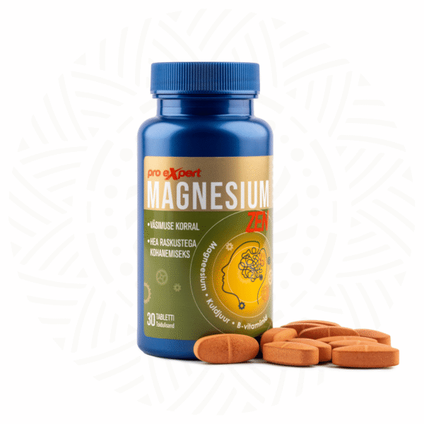 Magnesium Pro Expert ZEN N30 — bottle and tablets