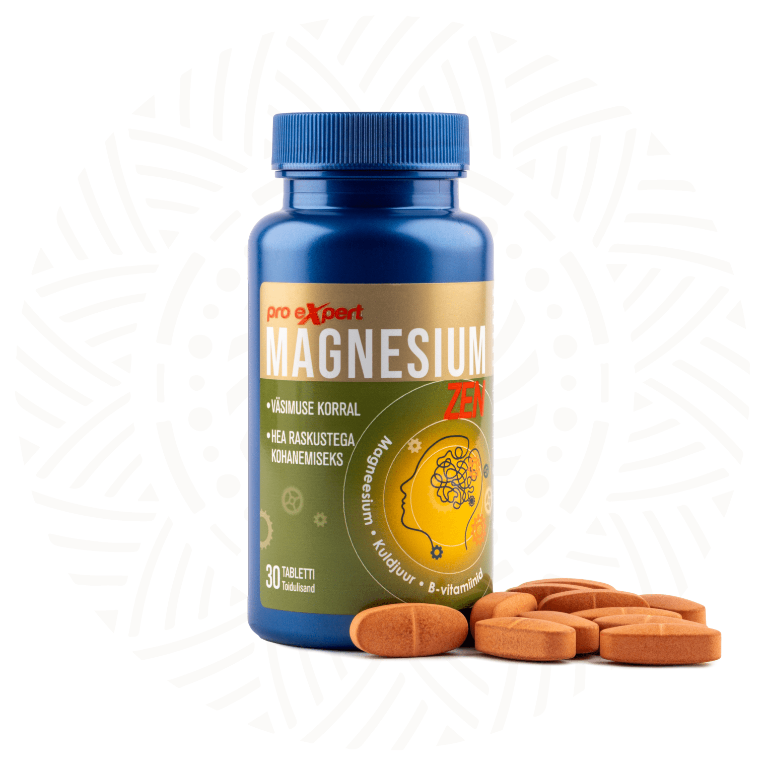 Magnesium Pro Expert ZEN N30 — bottle and tablets