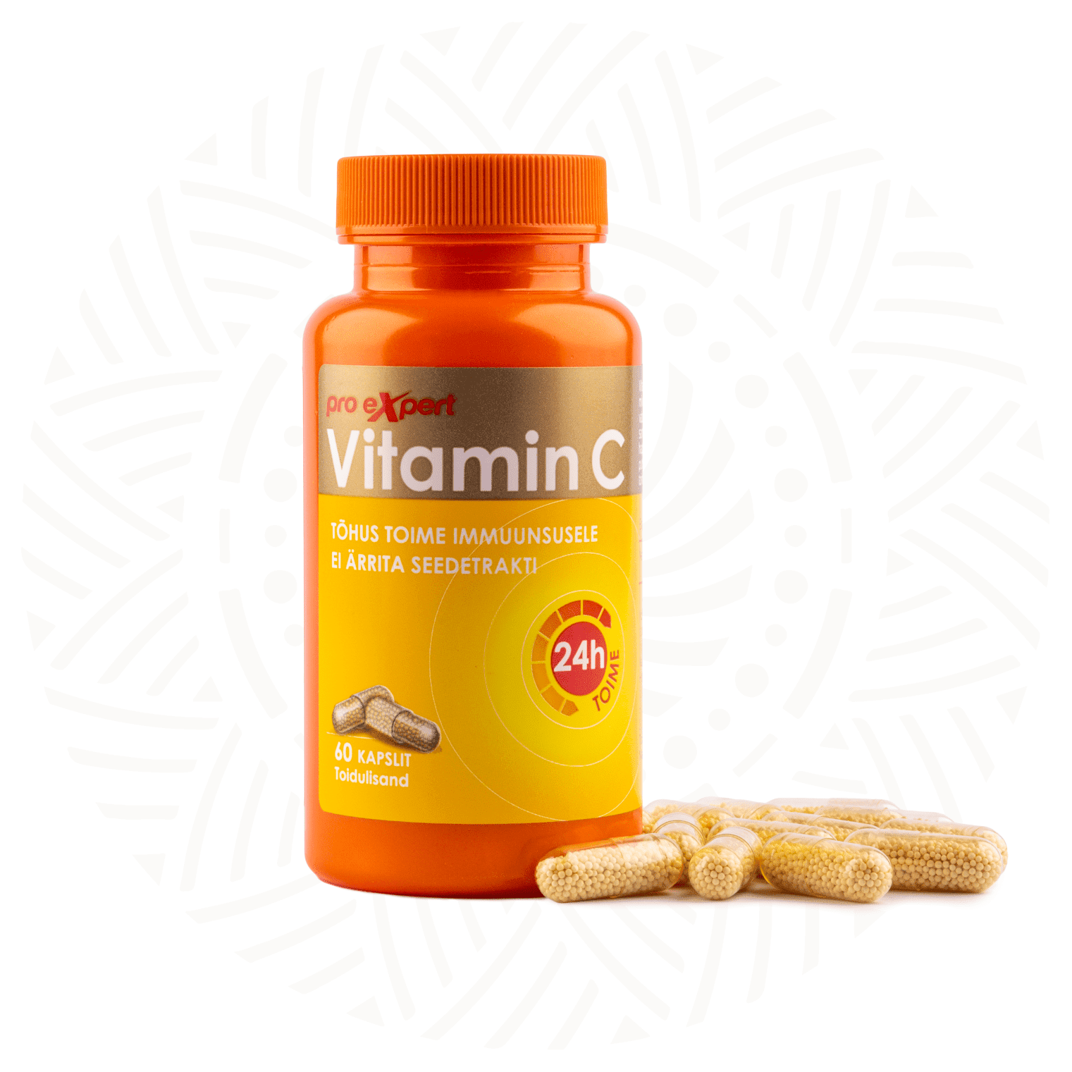 Vitamin C Pro Expert 500mg TR N60 — bottle and capsules
