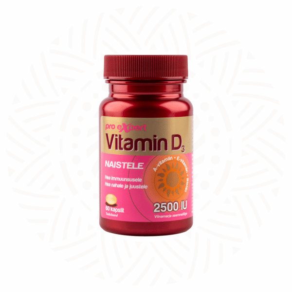 Vitamin D3 Pro Expert 2500IU N60 softgel capsules for women — bottle