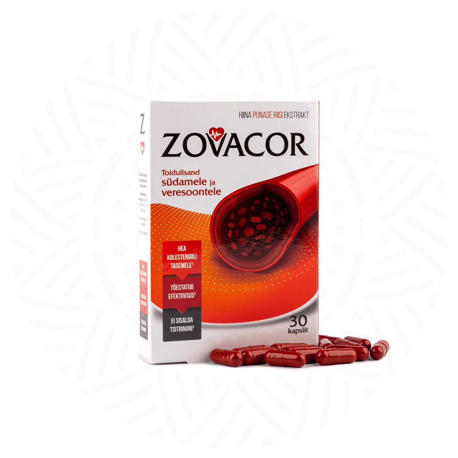 Zovacor N30 — box and capsules