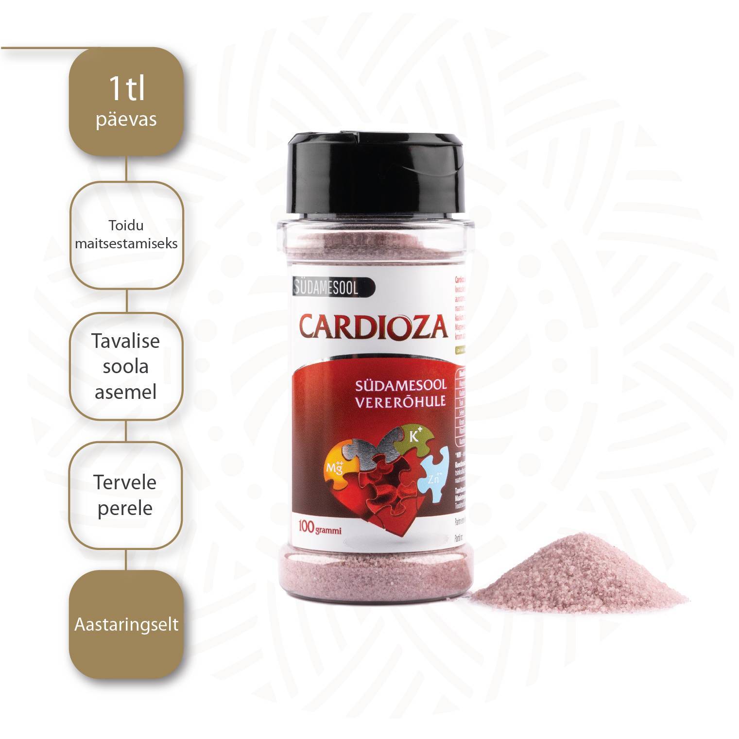 Cardioza Südamesool 100g — tarvitamisjuhend