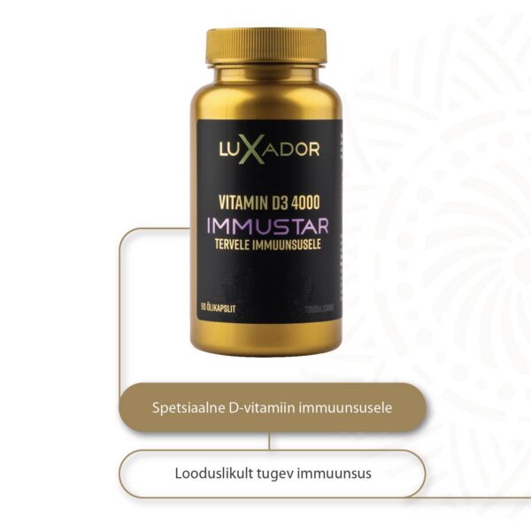 LUXADOR Vitamin D3 4000IU IMMUSTAR N90 — purk
