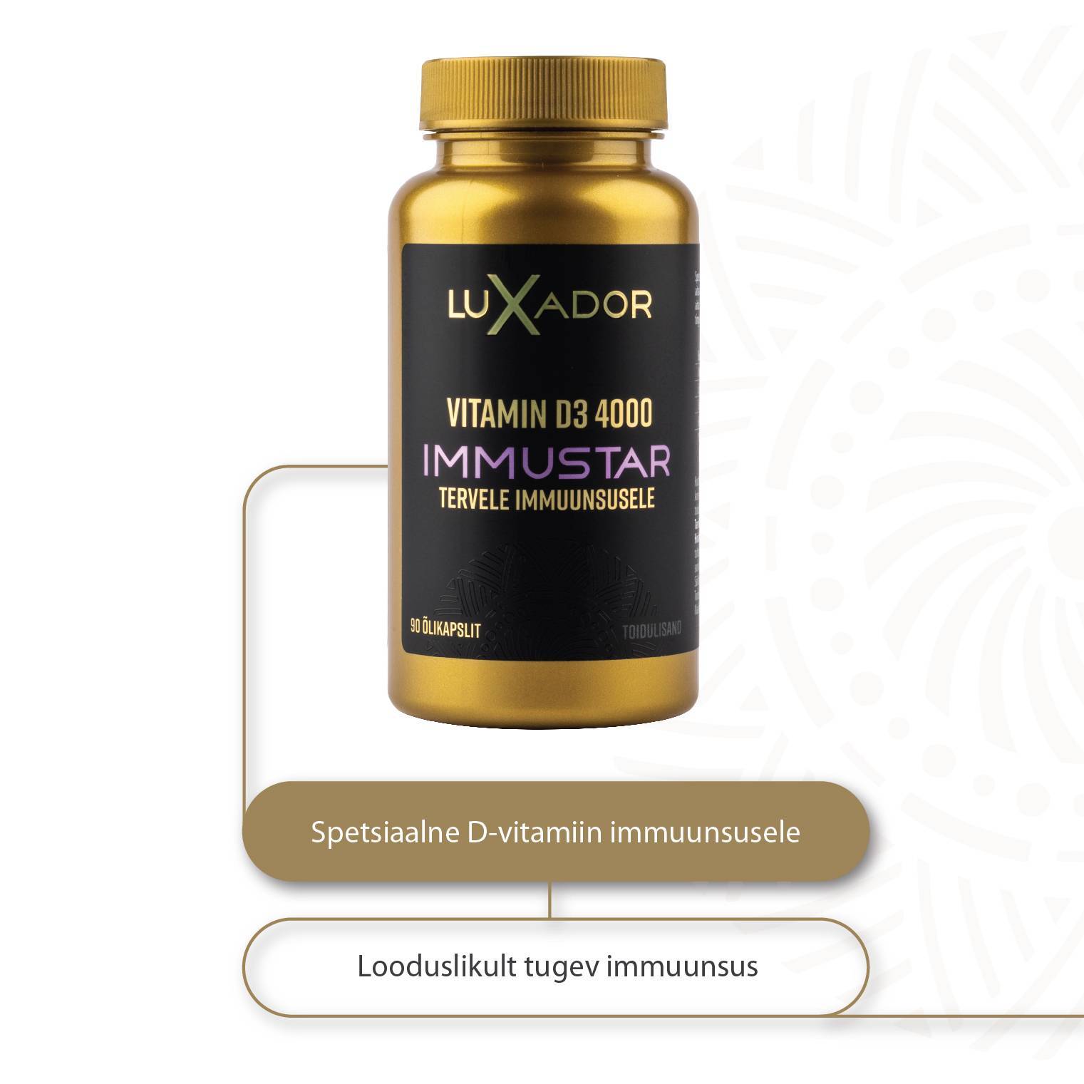 LUXADOR Vitamin D3 4000IU IMMUSTAR N90 — purk