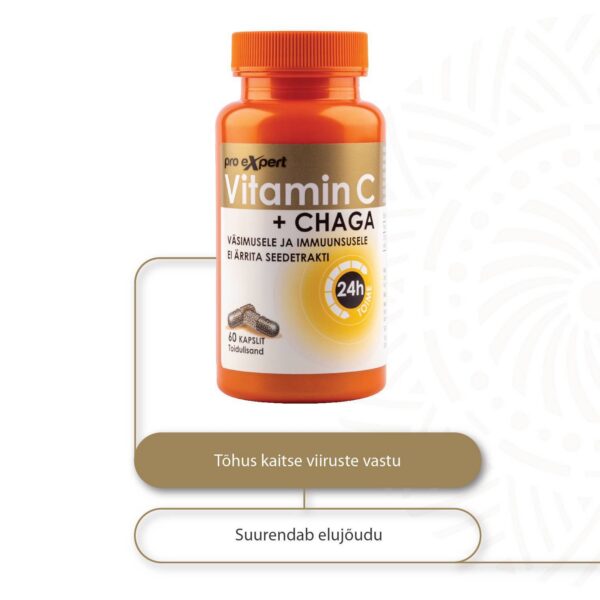 Vitamiin C PRO Expert + CHAGA TR N60 — purk